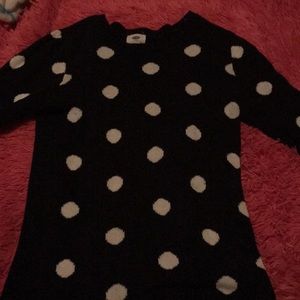 Old navy polka dot sweater